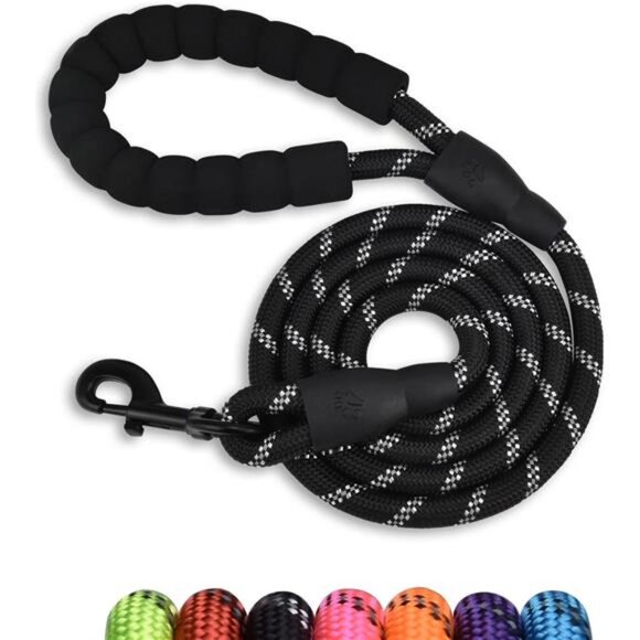 5/6 FT Strong Pet Dog Leash with Soft Padded Handle,Highly Reflective Rope - Picture 1 of 7